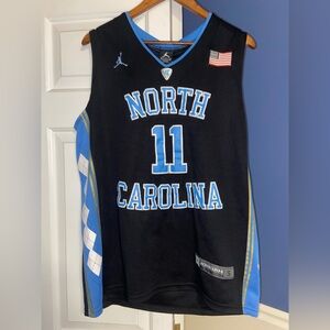 Jordan North Carolina Men's Black and Blue Jersey